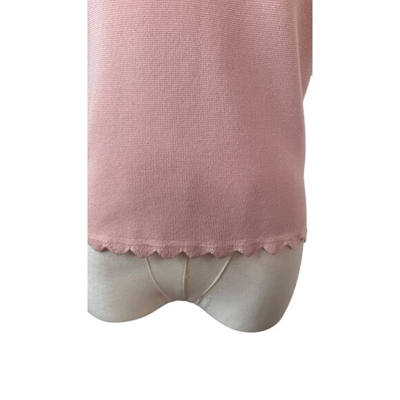 2/$30 NWT Bar III Size Small Pink Sleeveless Scallop Trim Top Polyester/Viscose - Picture 9 of 16